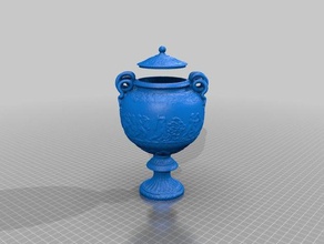 empire vase lid planter decor antique decoration old vintage 3d print model - Mito3D