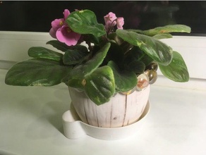 soucoupe de pot fleur décor 3d print model - Mito3D