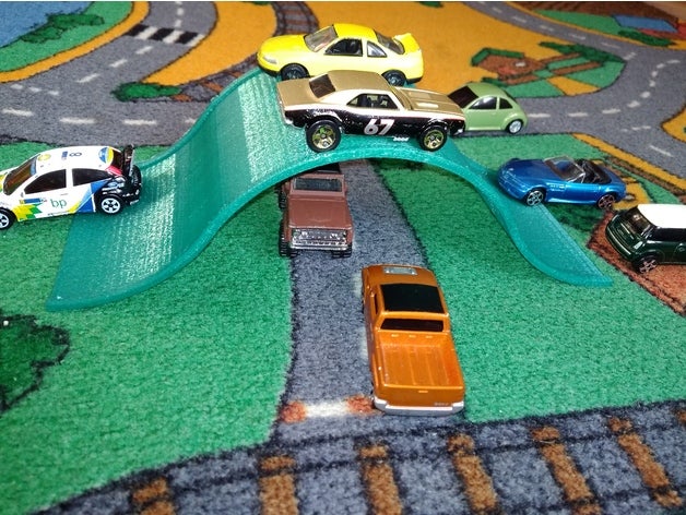 saltare il ponte di scala models toy game accessories 135 bburago carretera coche fun funny guisval hotweels maisto majorette orlandoo puente ramp rampa auto modello rc crawler serbatoio camion strada salto velocis 3D print model - Mito3D