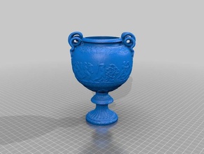 empire vase selfwatering planter decor decoration self watering 3d print model - Mito3D