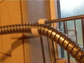 tubo doccia clip bagno gancio 3d print model - Mito3D