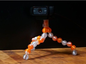 snella segmentato spirale treppiede gopro telefono qualsiasi cosa avete ottenuto la fotocamera di montaggio videocamera ad incastro vaso modalità 3d print model - Mito3D