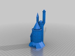 custimizable castle buildings structures customized 3d print model - Mito3D