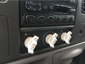clima botão a indústria automotiva climateknob controle do ford 3d print model - Mito3D