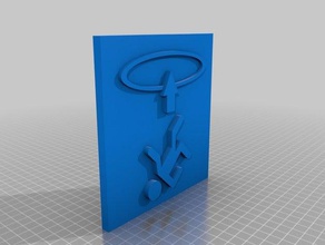 portal 2 placa sinais logotipos portal2 3d print model - Mito3D