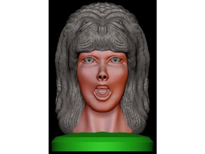 elvira a arte do busto o dia das bruxas halloween assustador escultura 3d print model - Mito3D