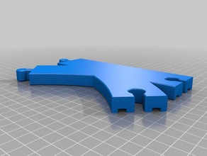 jouet en bois train de suivre d'un seul côté modules jeux chuggington thomas le 3d print model - Mito3D