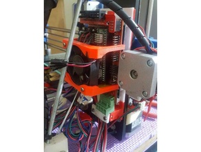 soporte arduino mega rampas de montagem liberação rápida sujeta a utilização cabos 3d impressora partes caso 3d print model - Mito3D