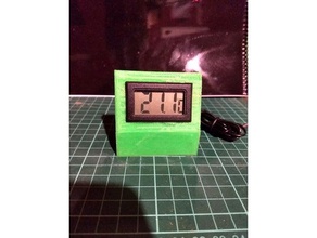 lcd thermometer support 3d printer accessories holder 3d print model - Mito3D