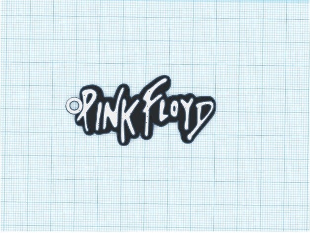 llavero de pink floyd llaveros colgador 3d la música rock 3D print model - Mito3D