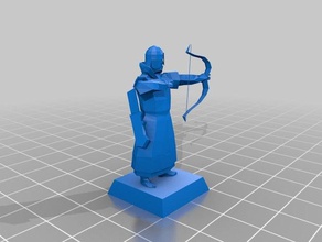 17th century moskow archer 28mm toys games miniature wargaming 3d print model - Mito3D