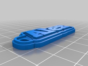 alex alfa keychains customized 3d print model - Mito3D