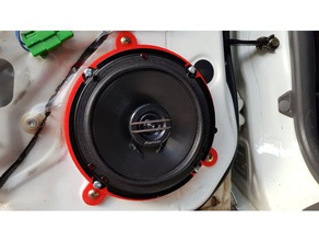 subaru outback bh door speaker mounts automotive 3d print model - Mito3D