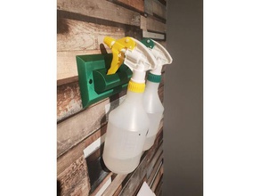 acetona álcool squirty garrafa de montagem na parede ferramenta os titulares caixas suporte para água limpeza heatbed o isopropílico 3d print model - Mito3D