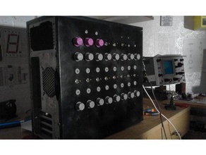 sequencer 4017 555 audio diy electronics holder knob led music musical instrument pot 3d print model - Mito3D