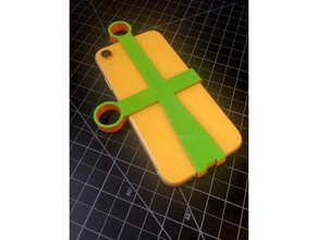 iphone xr case handles mobile 3d print model - Mito3D