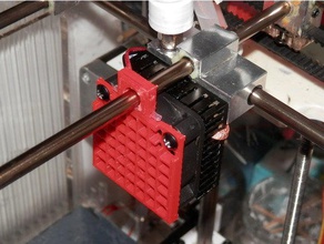 idbox fan guard printhead stabilizer 3d printer accessories 40mm 3d print model - Mito3D