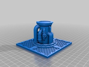 fallout overseer command center base 28mm32mm toy game accessories 3d print model - Mito3D