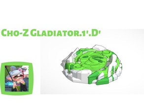 cho-z gladiator4fim 3d drucken beyblade beyblades platzen burst-cho-z burst Gott 3d print model - Mito3D