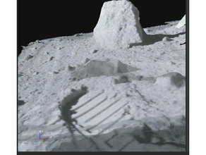 Mond nahaufnahme der apollo 16 moon Oberfläche Physik Astronomie nasa 3d print model - Mito3D