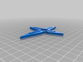 jesús shuriken props 3d print model - Mito3D