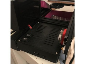 rear controlbox v2 ender 3 raspberry pi xl4015lm2596s dcdc converter 3d printer parts creality lm2596s dc-dc 3d print model - Mito3D