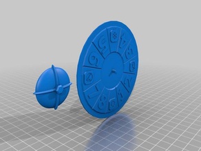 spinner dial dice random number 3d print model - Mito3D