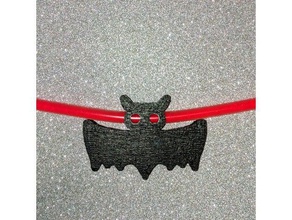 bat charm glow stick accessories 3d print model - Mito3D