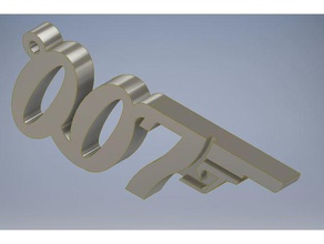 007 llavero 3d impresión 3d print model - Mito3D