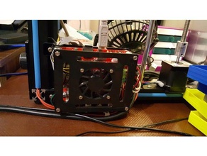 tronxy x5s motherboard case 50x50 mm2 fan 3d printing 3d print model - Mito3D