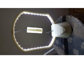 moderne Tischlampe Dekor abajour abajur Lampenschirm reed 3d print model - Mito3D