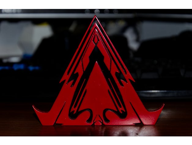 amaranthe logokeychanhelix de porte-clés logo groupe le tchèque métal musique 3D print model - Mito3D