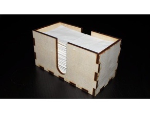 lasercutter tissue box taschentuch-box - Organisation laser-cutter 3d print model - Mito3D
