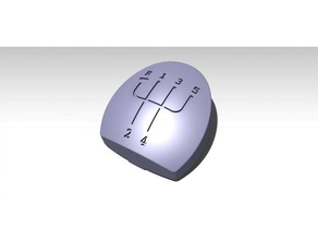 pommeau de levier vitesse clio 22 s&eacuterigraphies d'autres renault 3d print model - Mito3D