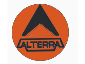 alterra logo fixed signs logos dual extrusion sea subnautica videogame video game 3d print model - Mito3D