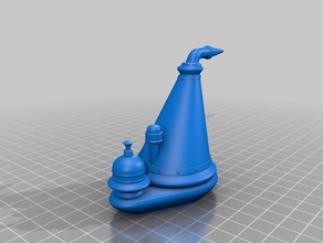 gehns Rohr Requisiten cyan-blau myst riven 3d print model - Mito3D