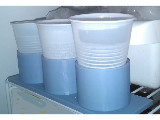 congelatore supporto di tazza cucina pranzo ghiaccio cubo ufficio 3D print model - Mito3D