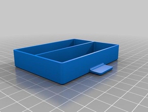 Schubladenbox 2 Fächer tool Inhaber Boxen 3d print model - Mito3D