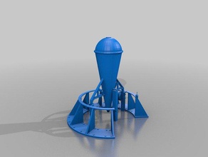 riven Teleskop Requisiten cyan-blau myst 3d print model - Mito3D