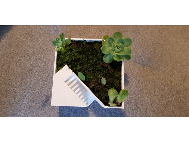 pot de fleur, cube escalier plein air jardin vase fleurs d'intérieur succulente succulentes titulaire plante succulent le jardinage urbain 3D print model - Mito3D