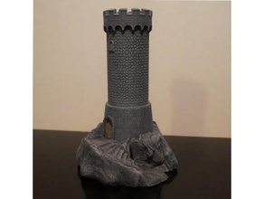 old guard tower toys games dungeons dragons fanatsy medieval miniature rock tabletop watchtower 3d print model - Mito3D