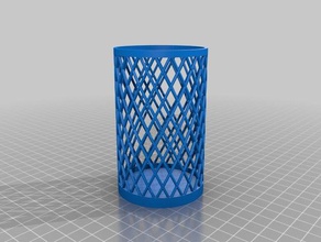 simple crayon cupholdercustomized organisation 3d print model - Mito3D