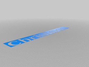 christmasstencil signos logotipos personalizado 3d print model - Mito3D