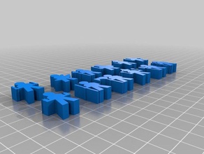 d&d meeples brinquedo jogo acessórios 3d print model - Mito3D