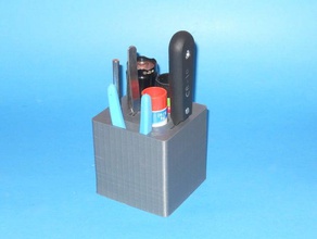 3d printing tool caddy printer accessories flashlight flush cutter glue stick spatula tweezer x-acto 3d print model - Mito3D