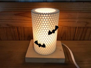 helloween option honeycomb lamp shade remix decor 3d print model - Mito3D
