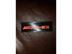amg logo signs logos 3d print model - Mito3D