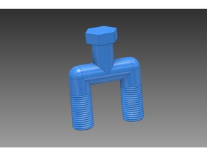 double fastener sculptures 3d print model - Mito3D