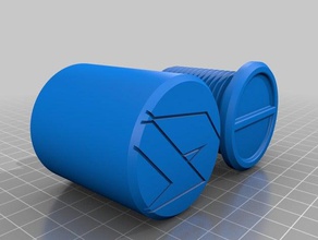 threaded container containers camping cool fun fusion 360 household outdoor storage useful 3d print model - Mito3D