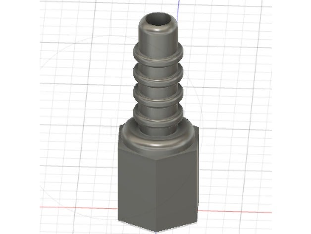 20mm Innengewinde für Schlauchanschluss Teile 3D print model - Mito3D